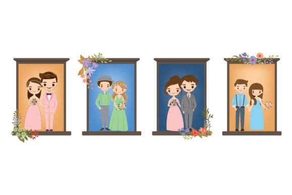 Bride and Groom for Wedding: A Versatile Design Asset