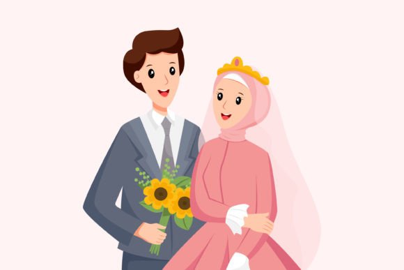 Crafting Timeless Love Stories: The Art of Islamic Wedding Illustrations