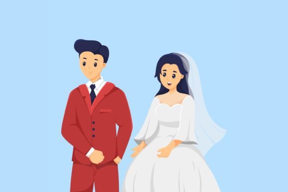 Designing Delightful Wedding Visuals with Cute Couple Characters