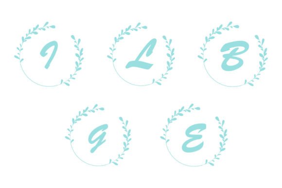 The Elegance of a Circle Design Wedding Monogram