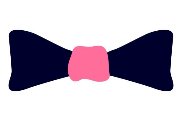 Wedding Bow Tie Flat Icon: Playful Stickers for Groom and Bride