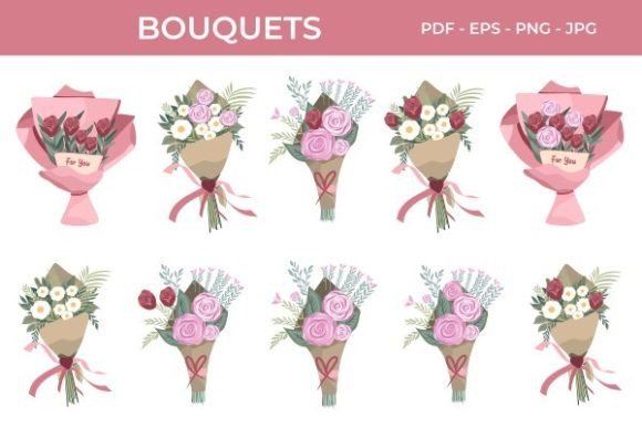 Wedding Concept Flower Bouquet Bunch: A Designer's Floral Asset
