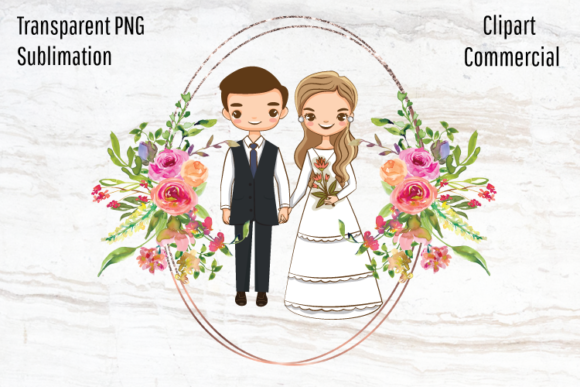 Wedding Couple, Bride and Groom: A Versatile Design Asset