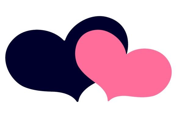 Wedding Hearts Flat Icon: A Playful Design Asset for Modern Projects