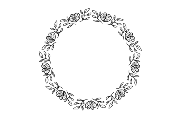 Wedding Wreath 06: Your Ready-to-Use SVG for Elegant Design